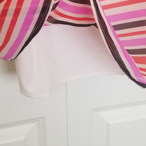 EUC CAbi Mod Stripe Banded Cami Tank #3448 - Picture 5 of 11